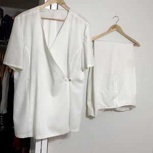 Cream 2 Piece Suit